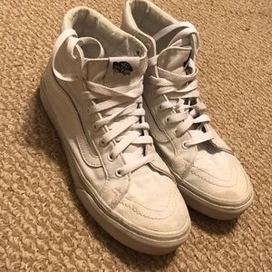 White hi top vans